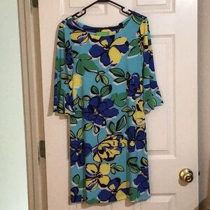 Pappagallo dress, 3/4 sleeves with flare, never worn, size XS